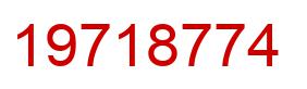 Number 19718774 red image