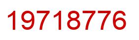 Number 19718776 red image