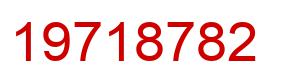 Number 19718782 red image