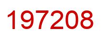 Number 197208 red image