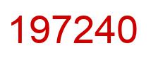 Number 197240 red image