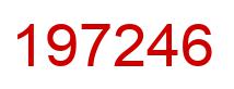 Number 197246 red image