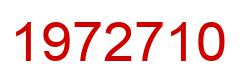 Number 1972710 red image