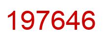 Number 197646 red image