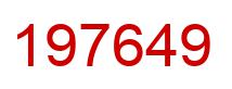 Number 197649 red image
