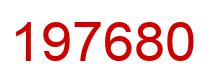 Number 197680 red image
