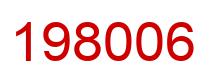 Number 198006 red image