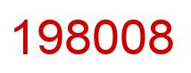 Number 198008 red image