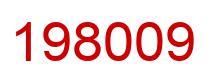 Number 198009 red image