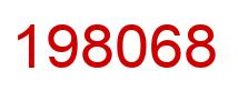 Number 198068 red image