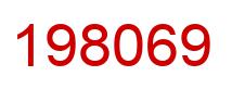 Number 198069 red image