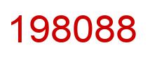 Number 198088 red image
