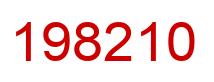 Number 198210 red image