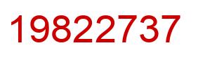 Número 19822737 imagen rojo