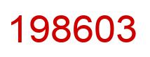 Number 198603 red image