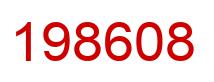 Number 198608 red image