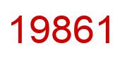 Number 19861 red image