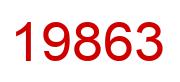Number 19863 red image