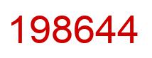 Number 198644 red image