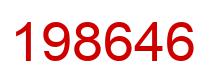 Number 198646 red image