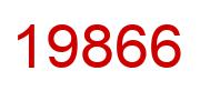 Number 19866 red image
