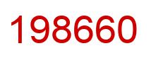 Number 198660 red image