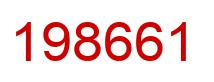 Number 198661 red image