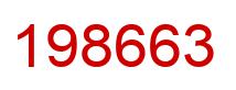 Number 198663 red image
