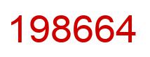 Number 198664 red image