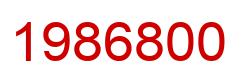 Number 1986800 red image