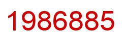 Number 1986885 red image