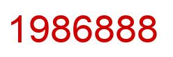 Number 1986888 red image