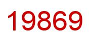 Number 19869 red image