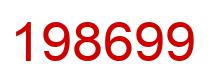 Number 198699 red image