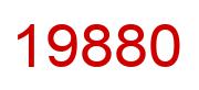 Number 19880 red image