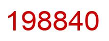 Number 198840 red image