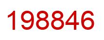 Number 198846 red image