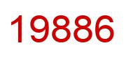 Number 19886 red image