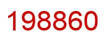 Number 198860 red image