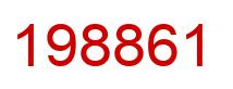 Number 198861 red image