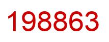 Number 198863 red image