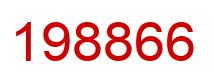 Number 198866 red image
