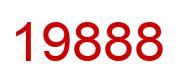 Number 19888 red image