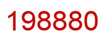 Number 198880 red image