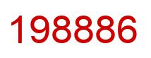 Number 198886 red image