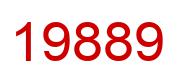 Number 19889 red image