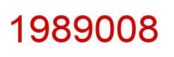 Number 1989008 red image