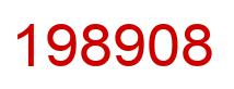 Number 198908 red image