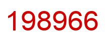Number 198966 red image