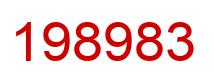 Number 198983 red image